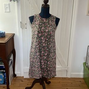 J Jill xs petite green floral dress